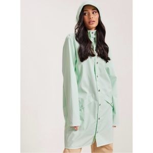 Rains NWT Long Jacket in Mineral  - Size Large
